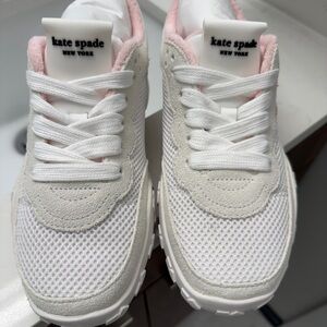 Kate Spade Kids Sneakers in White and Pink